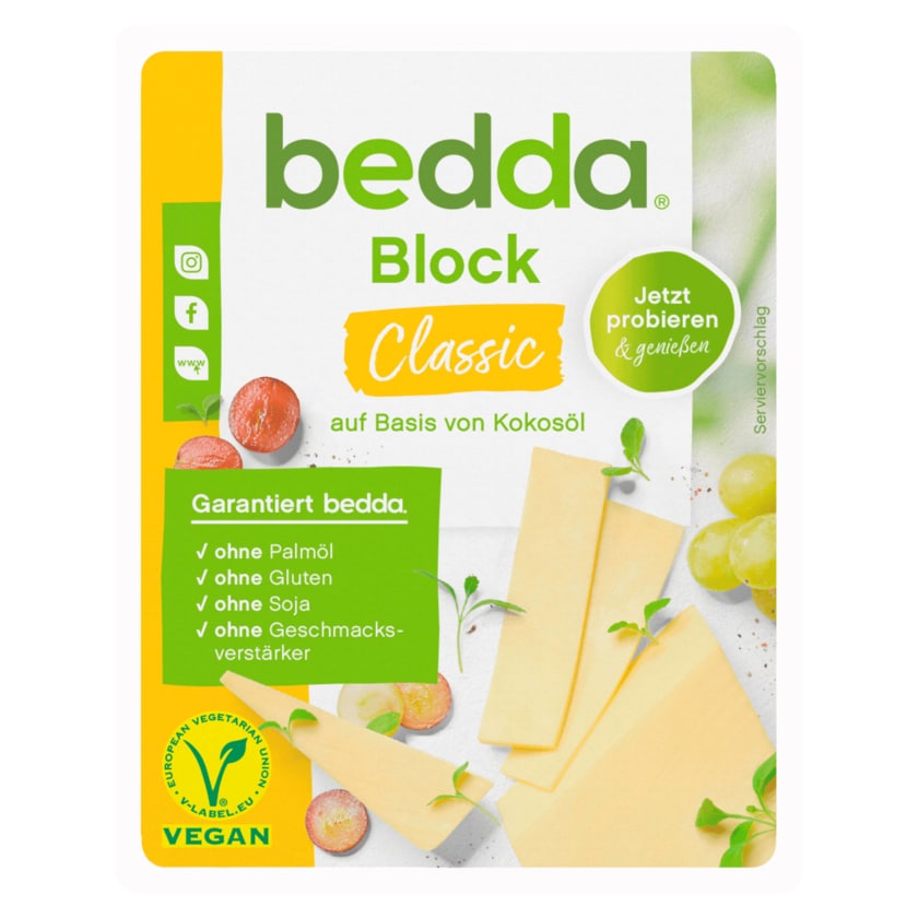 Bedda Block Classic vegan 200g